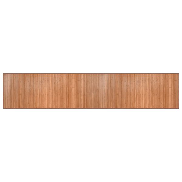 vidaXL Tapis rectangulaire naturel 80x400 cm bambou