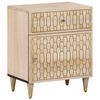 vidaXL Table de chevet 50x33x60 cm bois de manguier massif