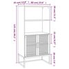 vidaXL Buffet haut 60x35x125 cm bois d'ing&eacute;nierie