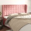vidaXL T&ecirc;te de lit avec oreilles Rose 163x23x118/128 cm Velours