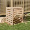 vidaXL Composteur 63,5x63,5x77,5 cm Bois massif de pin