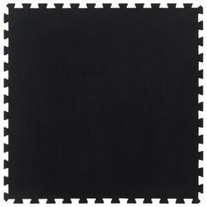 vidaXL Carreau de sol en caoutchouc noir 12 mm 100x100 cm