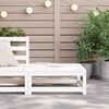 vidaXL Repose-pied de jardin blanc 70x70x30 cm bois de pin massif