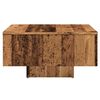 vidaXL Table basse vieux bois 60x60x31,5 cm bois d'ing&eacute;nierie