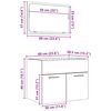 vidaXL Ensemble de meubles de salle de bain 2 pcs ch&ecirc;ne sonoma