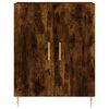 vidaXL Buffet haut Ch&ecirc;ne fum&eacute; 69,5x34x180 cm Bois d'ing&eacute;nierie