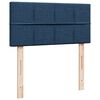 vidaXL Sommier &agrave; lattes de lit avec matelas Bleu 90x190 cm Tissu