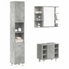 vidaXL Ensemble de meubles de salle de bain 3 pcs gris b&eacute;ton