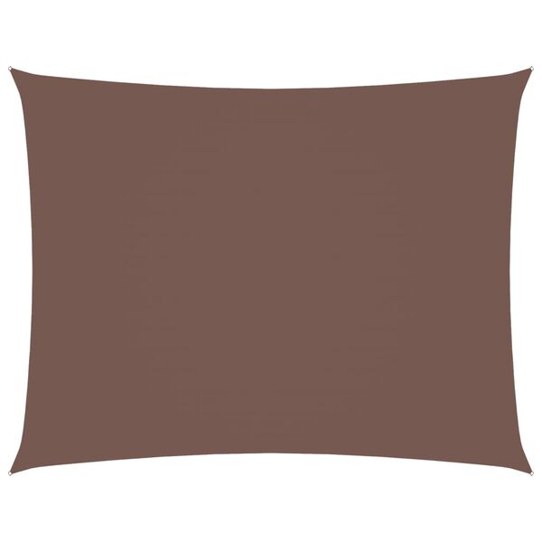 vidaXL Voile de parasol tissu oxford rectangulaire 3x4,5 m marron