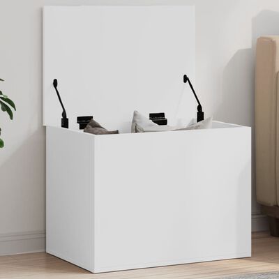 vidaXL Boîte de rangement blanc 60x42x46 cm bois d'ingénierie