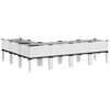vidaXL Jardini&egrave;re avec pieds blanc 160x120x42 cm PP