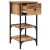 vidaXL Cabinet de chevet Marron 33,5 x 36 x 70 cm Bois Recycl&eacute; Solide