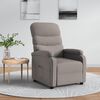 vidaXL Fauteuil inclinable Taupe Tissu