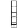 vidaXL Support pour plantes 5 niveaux 43x22x98 cm Noir M&eacute;tal