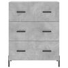 vidaXL Buffet gris b&eacute;ton 69,5x34x90 cm bois d'ing&eacute;nierie