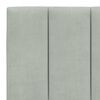 vidaXL Cadre de lit avec LED sans matelas Hanko gris clair 160x200cm velours