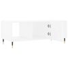 vidaXL Table basse blanc 102x50x40 cm bois d'ing&eacute;nierie