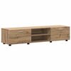vidaXL Ensemble meuble TV FLORIN Ch&ecirc;ne artisanal Bois d'ing&eacute;nierie