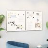 vidaXL Tableau blanc magn&eacute;tique pliable 120x60x1,7 cm aluminium