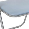 vidaXL Chaise pliante 8 pcs Gris 48 x 43,5 x 81 cm Simili cuir