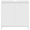 vidaXL Armoire de salle de bain Blanc brillant Bois d'ing&eacute;nierie
