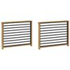 vidaXL Module d'accoudoirs 2 pcs Blanc 80 x 6 x 61 cm