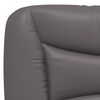vidaXL Lit avec matelas Hvar gris 140x190 cm similicuir