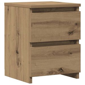 vidaXL Table de chevet ch&ecirc;ne artisanal 30x30x40 cm bois d'ing&eacute;nierie