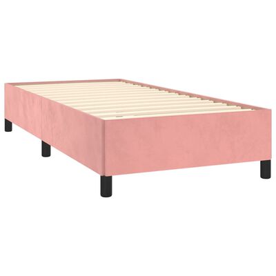 vidaXL Cadre de lit sans matelas rose 100x200 cm velours