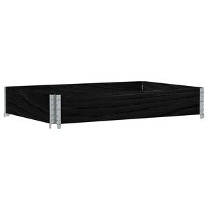 vidaXL Jardini&egrave;re noir 120x80 cm bois massif de pin