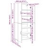 vidaXL Haut Armoire 2 pcs Ch&ecirc;ne artisanal Bois d'ing&eacute;nierie