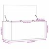 vidaXL Bo&icirc;te de rangement blanc 100x42x46 cm bois d'ing&eacute;nierie
