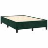 vidaXL Cadre de lit sans matelas vert fonc&eacute; 120x200 cm velours