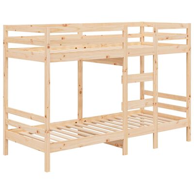 vidaXL Lit superposé sans matelas 90x200 cm bois de pin massif