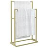 vidaXL Porte-serviettes sur pied Dor&eacute; 48x24x78,5 cm Fer