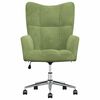 vidaXL Chaise de relaxation Vert clair Velours