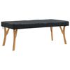 vidaXL Housse de Table Uni Noir 182 x 102 x 15 cm tissu