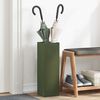 vidaXL Porte-parapluie avec stockage Olive 15,5 x 15,5 x 49 cm M&eacute;tal