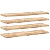 vidaXL &Eacute;tag&egrave;res flottantes 4 pcs 160x40x4 cm acacia massif non trait&eacute;