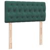 vidaXL Cadre de lit ottoman avec matelas vert foncé 100x200 cm velours