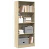 vidaXL Biblioth&egrave;que ch&ecirc;ne sonoma 60x24x143 cm bois d'ing&eacute;nierie