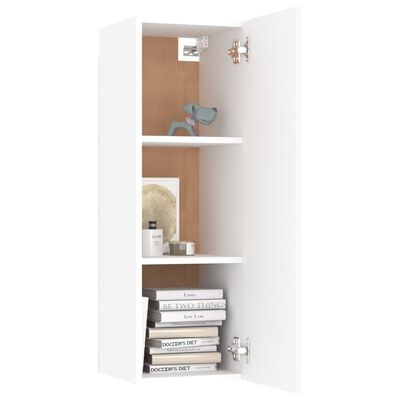 vidaXL Ensemble de meubles TV 4 pcs Blanc Bois d'ingénierie