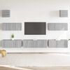 vidaXL Ensemble de meubles TV 7 pcs Sonoma gris Bois d'ing&eacute;nierie