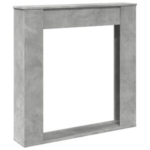 VidaXL Cadre de chemin&eacute;e gris b&eacute;ton 100x20x100 cm bois d'ing&eacute;nierie