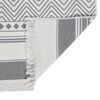 vidaXL Tapis Gris et blanc 80x150 cm Coton