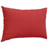 vidaXL Coussins de canap&eacute; 2 pcs Rouge 60 x 40 cm tissu