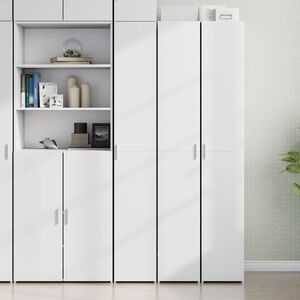 vidaXL Buffet haut blanc 30x42,5x185 cm bois d'ing&eacute;nierie