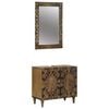 vidaXL Ensemble de mobilier de salle de bain 2 pc Marron