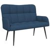vidaXL Canap&eacute; deux places Bleu 115 x 61 x 87 cm tissu