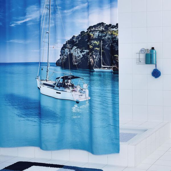 RIDDER Rideau de douche Sailboat 180x200 cm
